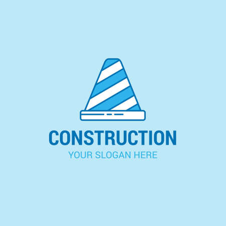 Labour day logo with light blue background vector. For web design and application interface, also useful for infographics. Vector illustration.のイラスト素材