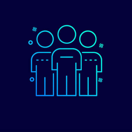 Cyber security neon icon with blue background. For web design and application interface, also useful for infographics. Vector illustration.のイラスト素材