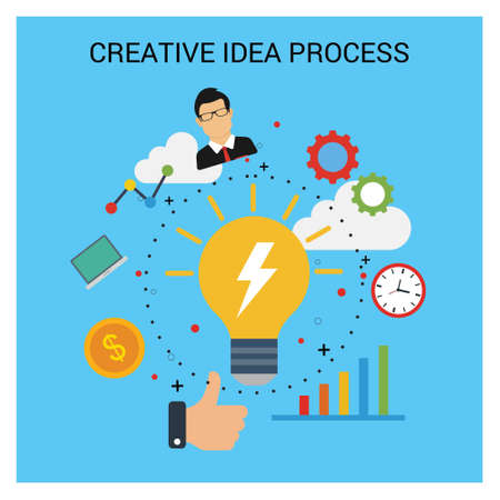 Business banners creative design vector. For web design and application interface, also useful for infographics. Vector illustration.のイラスト素材