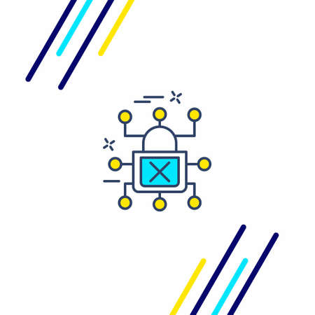 Cyber security bug icon vector. For web design and application interface, also useful for infographics. Vector illustration.のイラスト素材
