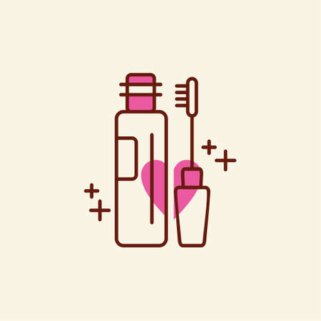 Mother's day pink color icon with white background vector. For web design and application interface, also useful for infographics. Vector illustration.のイラスト素材