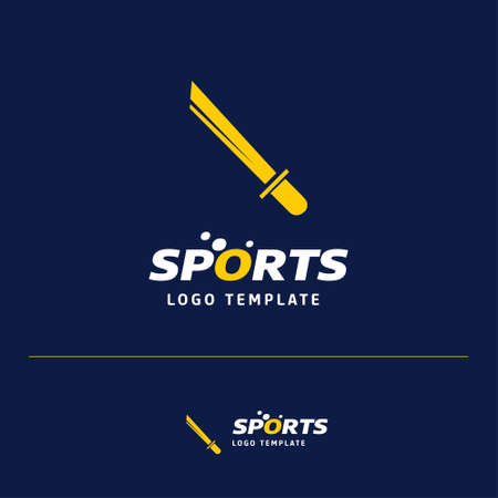 Business card design with  sports  logo and blue theme vector. For web design and application interface, also useful for infographics. Vector illustration.のイラスト素材