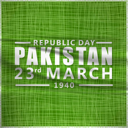 creative vector abstract for Happy Pakistan Day, Vector Template for Pakistan Day, 23rd March.. For web design and application interface, also useful for infographics. Vector illustration.のイラスト素材