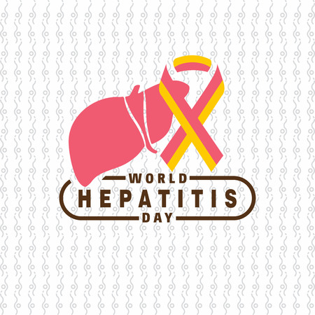World hypatitis day design card vectorのイラスト素材