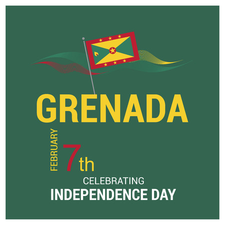 Grenada flag design vectorのイラスト素材