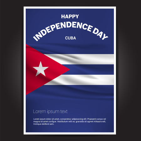 Happy Indpendence day design card vector with flagsのイラスト素材