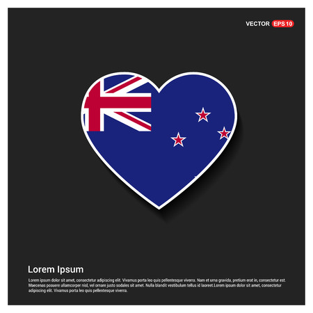 New Zealand flag design vectorのイラスト素材