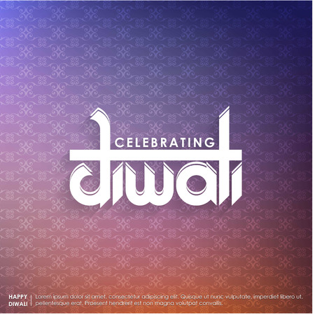 Subh Diwali typographic design with abstract backgroundのイラスト素材