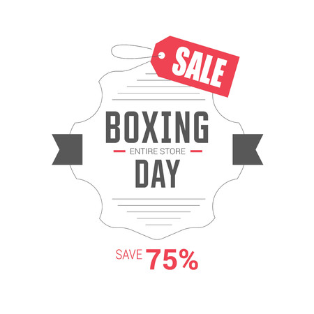 Boxing day sale card with elegent design vectorのイラスト素材