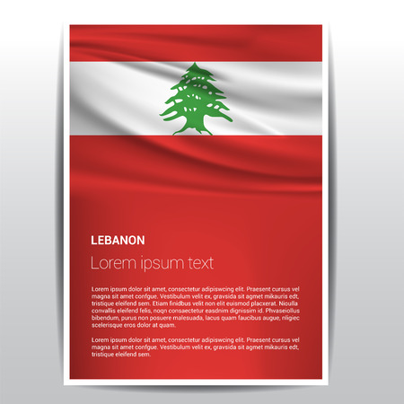 Lebanon Independence day design vectorのイラスト素材