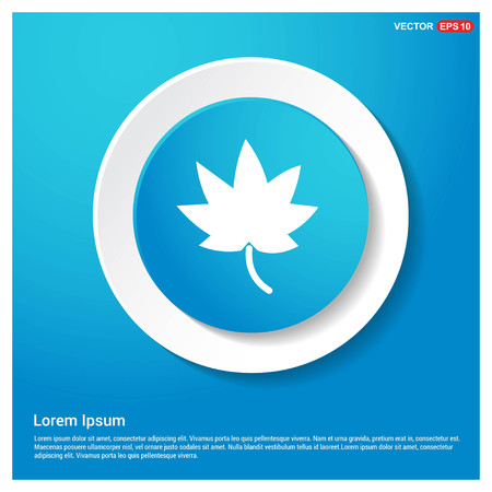 Tree icon Abstract Blue Web Sticker Button - Free vector iconのイラスト素材