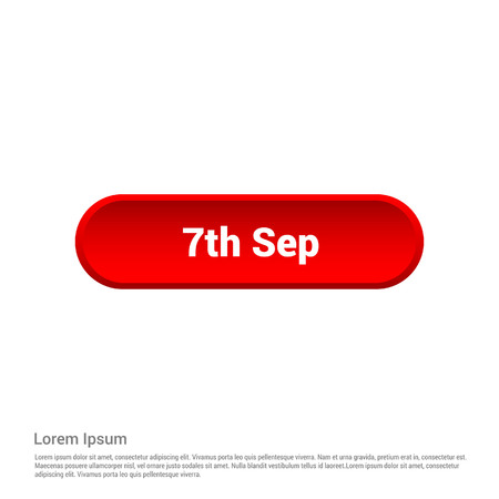 Chat bubble 7 sep typographic design vectorのイラスト素材