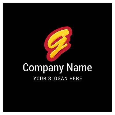 Alphabetical logo design with creative typography vectorのイラスト素材