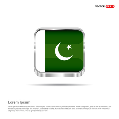Pakistan flags design vectorのイラスト素材
