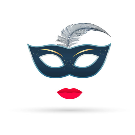 Carnival party design with typography and creative backgroundのイラスト素材