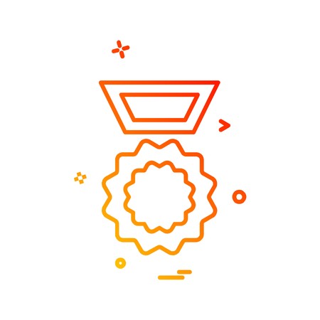 Medal icon design vectorのイラスト素材