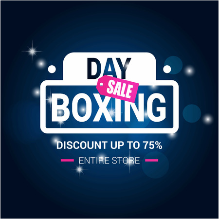 Boxing day sale card with elegent design vectorのイラスト素材