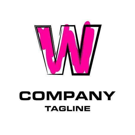 Alphabetic logo design with elegent design and typography vectorのイラスト素材