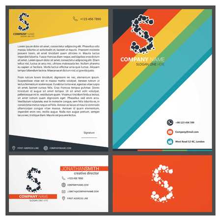 Company branding template design vectorのイラスト素材