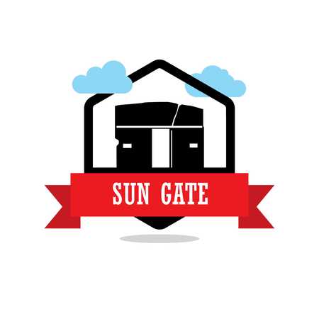 World Famous landmarks design with creative background vectorのイラスト素材