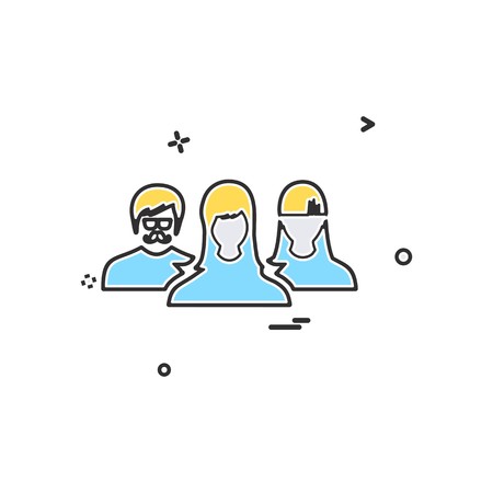 User Group icon design vectorのイラスト素材