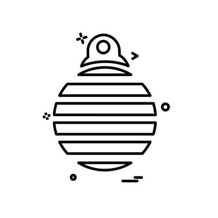 Christmas ball icon design vectorのイラスト素材