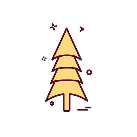 Tree icon design vectorのイラスト素材