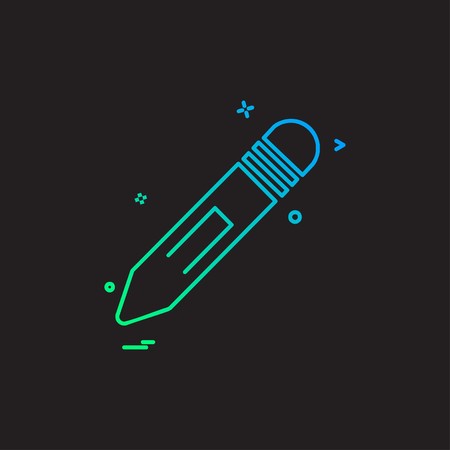 Pencil icon design vectorのイラスト素材