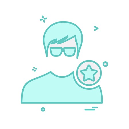 Avatar male icon design vectorのイラスト素材