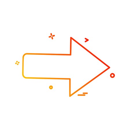 Right icon design vectorのイラスト素材