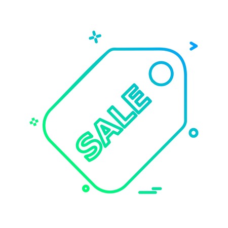 Sale tag icon design vectorのイラスト素材