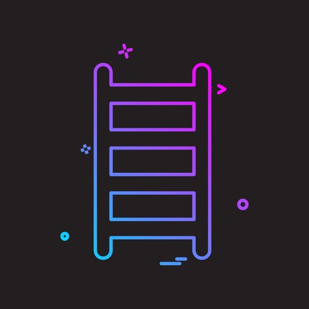 Ladder icon design vectorのイラスト素材