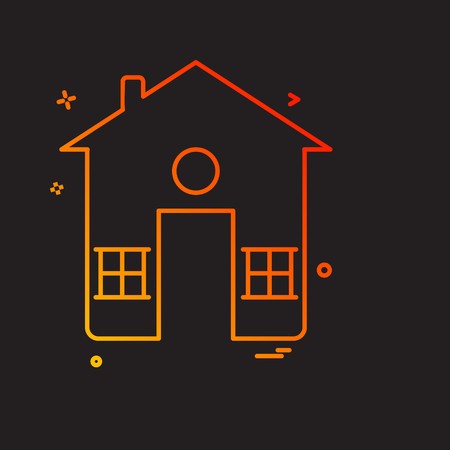 Real Estate icon design vectorのイラスト素材