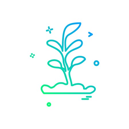 Plant icon design vectorのイラスト素材