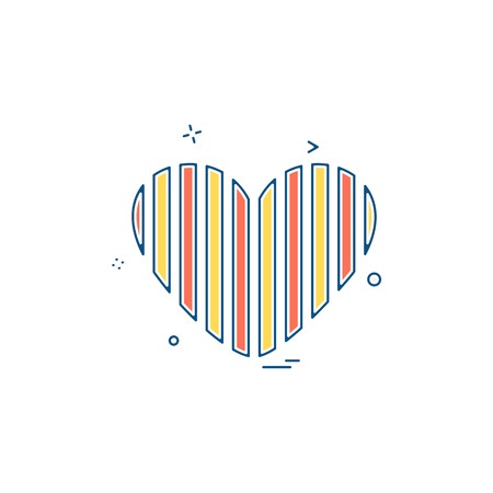 Hearts icon design vectorのイラスト素材