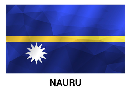 Nauru flag design vectorのイラスト素材