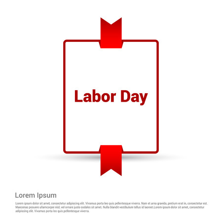 Labor day creative design with typography vectorのイラスト素材