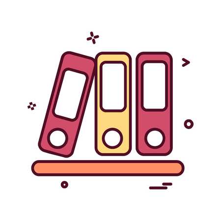 Files icon design vectorのイラスト素材