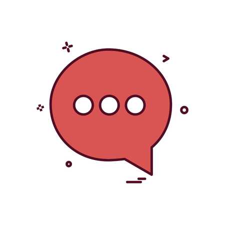 chat sms text icon vector designのイラスト素材