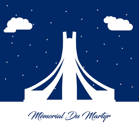 World Famous landmarks design with blue background vectorのイラスト素材
