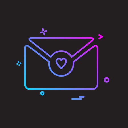 Love icon design vectorのイラスト素材