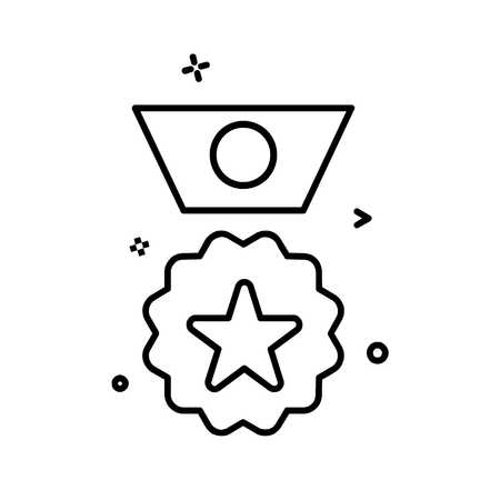 Medal icon design vectorのイラスト素材