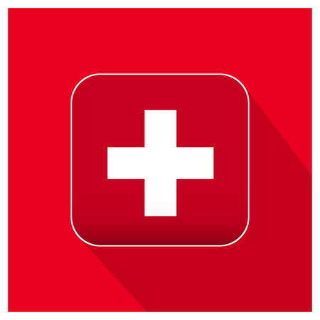 Switzerland flag design vectorのイラスト素材