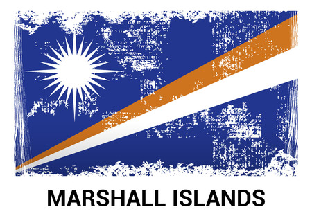 Marshall Islands flag design vectorのイラスト素材
