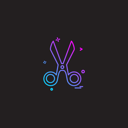 cut cutter scissor scissors tailor icon vector desigeのイラスト素材