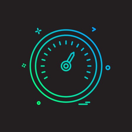 Clock icon design vectorのイラスト素材