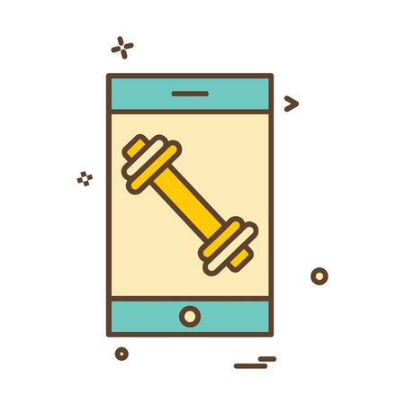 Gym icon design vectorのイラスト素材