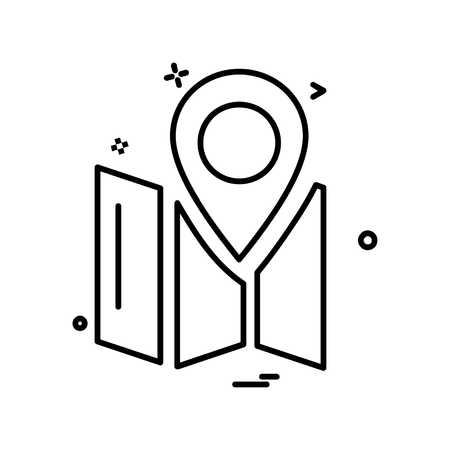 Navigation icon design vectorのイラスト素材