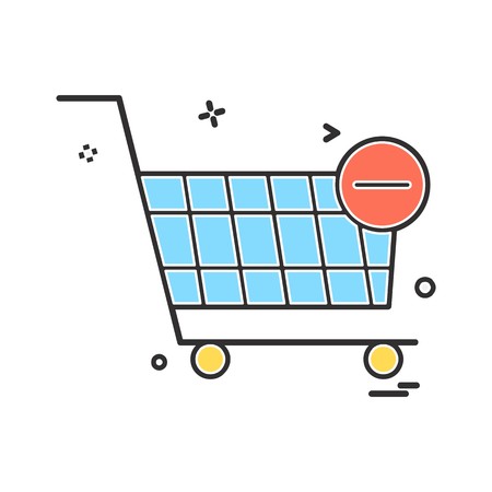 Cart icon design vectorのイラスト素材