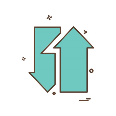 Arrow icon design vectorのイラスト素材